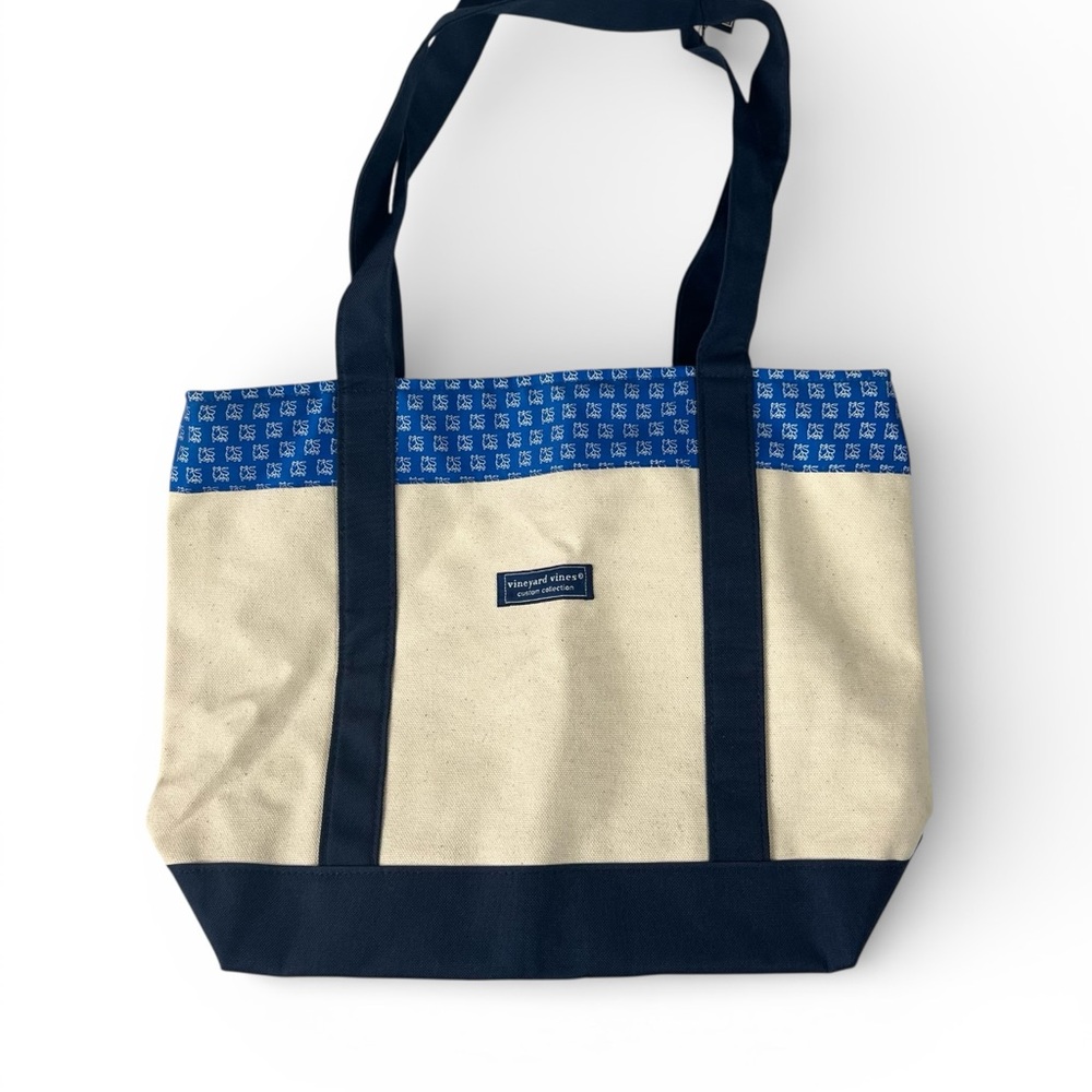 Vineyard Vines Martha's Vineyard Whale Tote Bag Brand New Merril‎ Bank